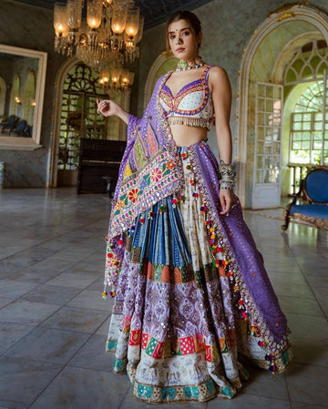 RD DEAL Fancy Digital Print Work & Real Mirror Work Lehenga Choli